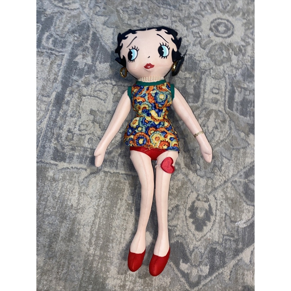 Kellytoy Plush Betty Boop Doll "Peace Loving‎ Betty" W/Tag